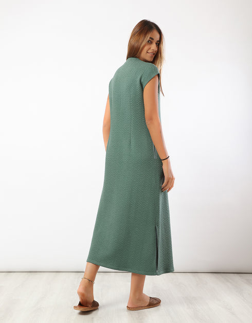 Long quilted dress